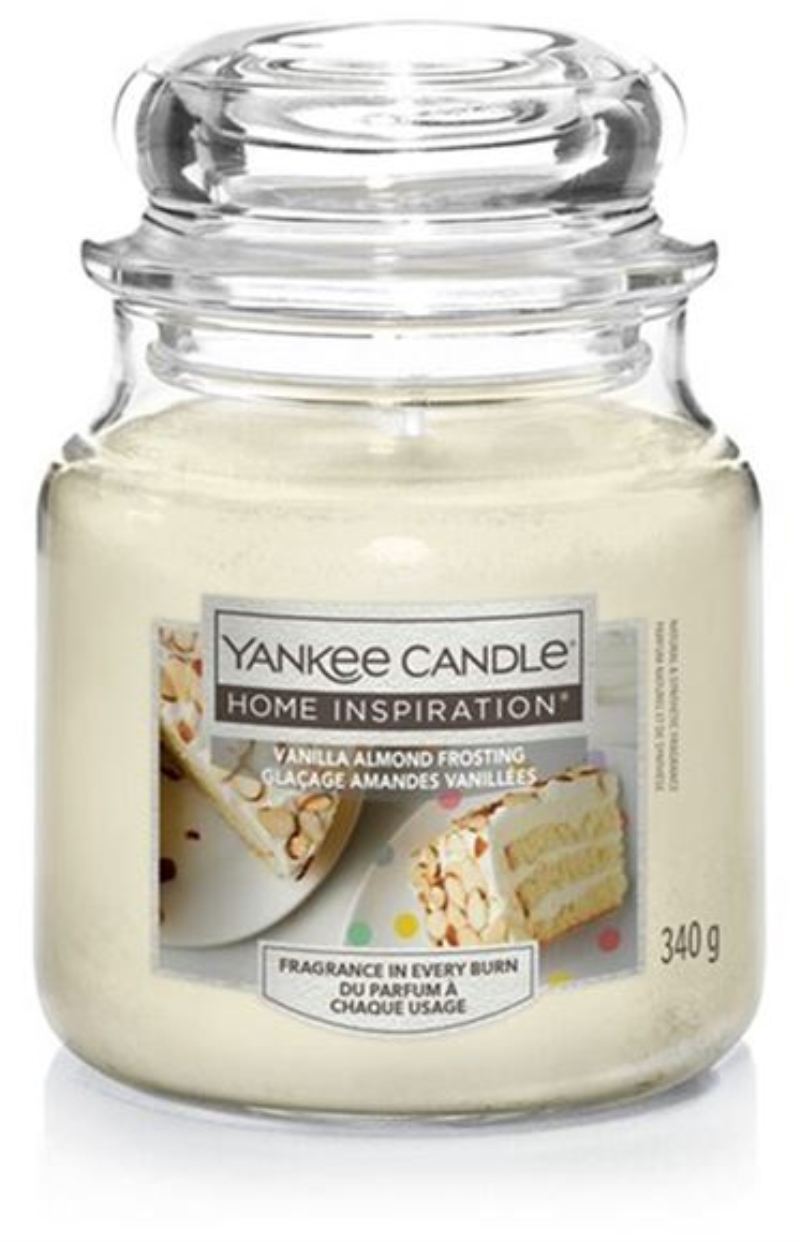 YANKEE CANDLE Yankee Candle Home Inspiration fragranza Vanilla Almond Frosting (crema alla vaniglia e mandrola) ca